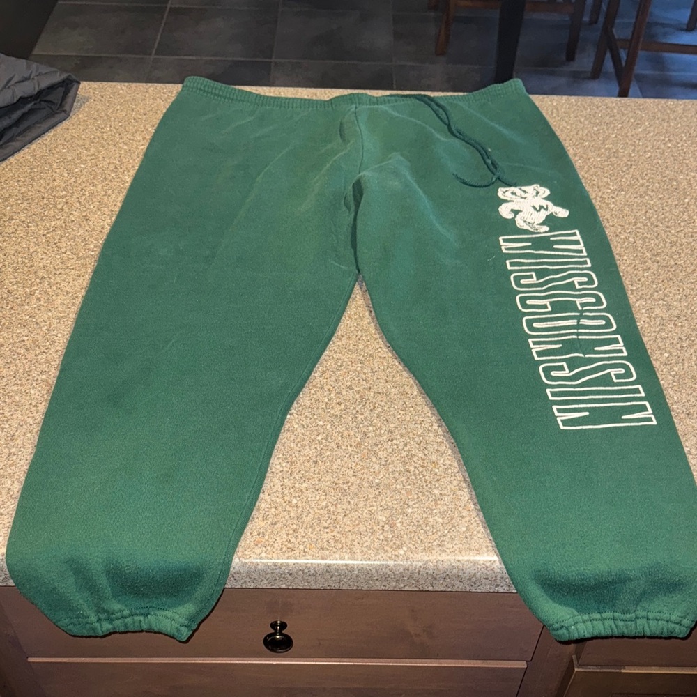 Vintage wisconsin badgers sweatpants